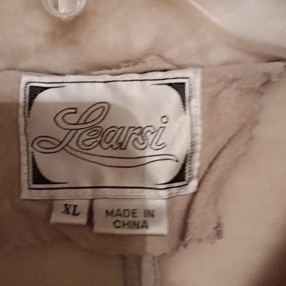 Furry Warm Beige Suede Coat! - Picture 2 of 11